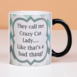 Crazy Cat Lady Chevron 16oz Mug
